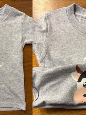 Custom youth Cow T-shirt